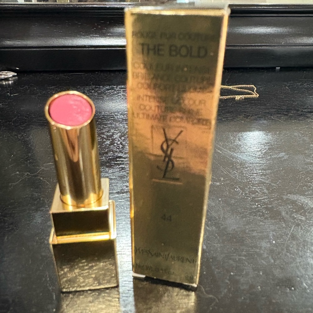 YSL Gold and Pink Lipstick